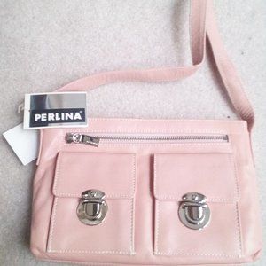 Perlina Leather Handbag, Small - NEW